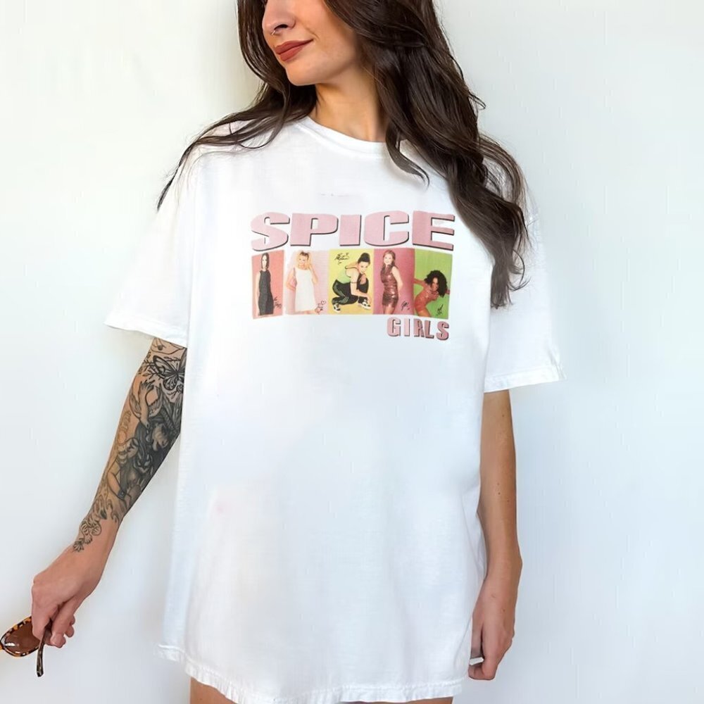 Spice Girls Graphic Tee Pop Band Retro Music Fan Unisex T-Shirt
